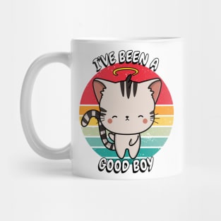 Cute Tabby cat is a good boy Mug